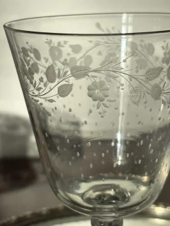 Wasser- oder Weinglas von Baccarat, Anfang-Mitte 19. Jh.