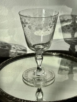 Wasser- oder Weinglas von Baccarat, Anfang-Mitte 19. Jh.