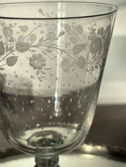 Wasser- oder Weinglas von Baccarat, Anfang-Mitte 19. Jh.