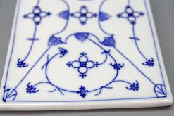 Weiß & Blaue Porzellan Frühstücksbretter, Deutschland, 1930er, 6 . Set