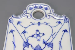 Weiß & Blaue Porzellan Frühstücksbretter, Deutschland, 1930er, 6 . Set