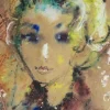 Weibliches Portrait, 1965, Zeichnung auf Papier