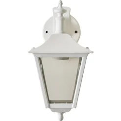 Weiße Außenwandlampe von Lothus, 1980er