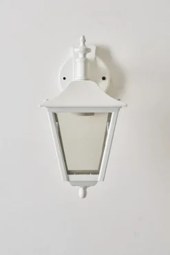 Weiße Außenwandlampe von Lothus, 1980er