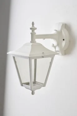 Weiße Außenwandlampe von Lothus, 1980er