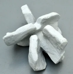 Weiße Felsskulpturengruppe aus Keramik von Bryan Blow, 1970er, 5er Set