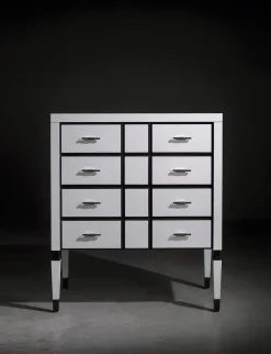 Weiße Kommode von Jacobo Ventura für CA Spanish Handicraft