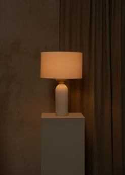 Weiße Peona Tischlampe aus Alabaster von Simone & Marcel