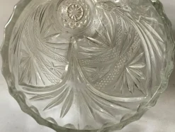 Weißer Art Deco Champagnerkühler aus Glas, Frankreich, 1940er