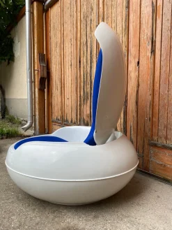 Weißer Garten Egg Chair von Peter Ghyczy, 1968