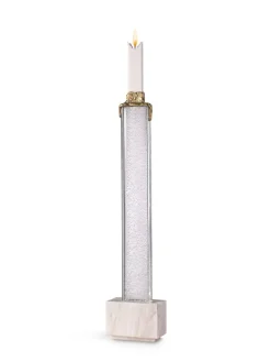 Weißer Iced Skyline Kerzenhalter von Aina Kari