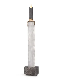 Weißer Iced Skyline Kerzenhalter von Aina Kari
