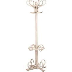Weißer Shabby Garderobenständer aus dem 20. Jh. von Thonet, 1920er