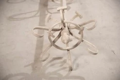 Weißer Shabby Garderobenständer aus dem 20. Jh. von Thonet, 1920er