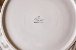 Weißer Vintage Keramik Krug mit emailliertem Deckel von Ferlaro, 1990er