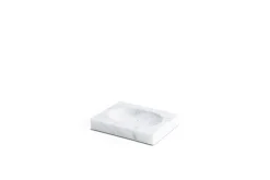 Weiße Seifenschale aus Carrara Marmor von FiammettaV Home Collection