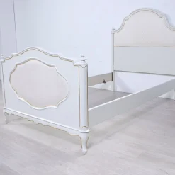 Weißes Einzelbett im Venezianischen Stil, 1980er