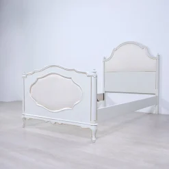 Weißes Einzelbett im Venezianischen Stil, 1980er