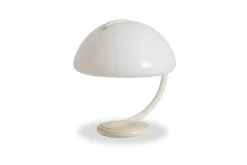 Weiße Serpente Tischlampe von Elio Martinelli, 1960er