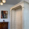 Weißes Farmhouse Bücherregal aus Kiefernholz