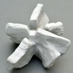 Weiße Skulptur aus Kreide in Weiß 1 von Bryan Blow, 1970er