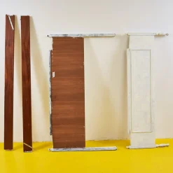 Weißes Vintage Holzbett, 1970er