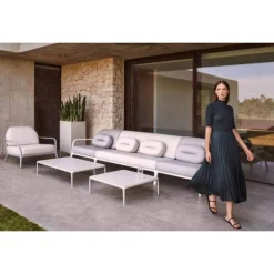 Weißes Xaloc Central 90 Sofa von Mowee