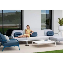 Weißes Xaloc Central 90 Sofa von Mowee