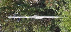 Weiße Vertikale Skulptur aus Naturholz von Jean-Baptiste Van Den Heede