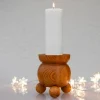 Weihnachtskerzenhalter aus Holz von Stig Johnsson für Smålandsslöjd, Schweden, 1975