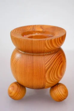 Weihnachtskerzenhalter aus Holz von Stig Johnsson für Smålandsslöjd, Schweden, 1975