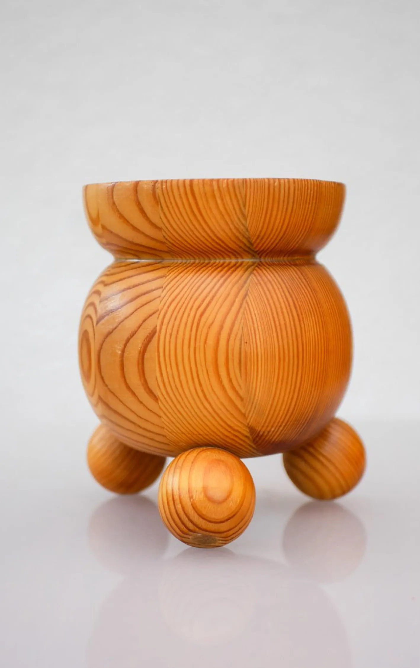 Weihnachtskerzenhalter aus Holz von Stig Johnsson für Smålandsslöjd, Schweden, 1975