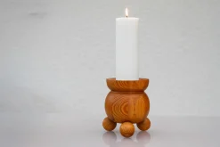 Weihnachtskerzenhalter aus Holz von Stig Johnsson für Smålandsslöjd, Schweden, 1975