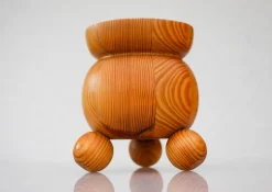 Weihnachtskerzenhalter aus Holz von Stig Johnsson für Smålandsslöjd, Schweden, 1975