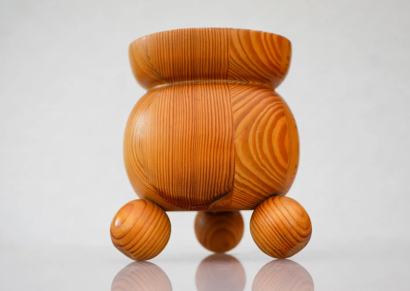 Weihnachtskerzenhalter aus Holz von Stig Johnsson für Smålandsslöjd, Schweden, 1975