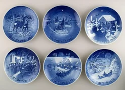 Weihnachtsteller von Bing & Grondahl, 1950er, 21er Set