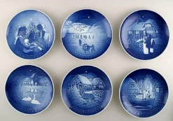 Weihnachtsteller von Bing & Grondahl, 1950er, 21er Set