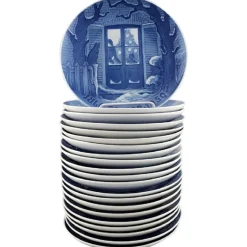 Weihnachtsteller von Bing & Grondahl, 1950er, 21er Set