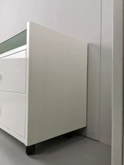Weiß Lackierte Nachttische von Carlo de Carli für Luigi Sormani, 1960er, 2er Set