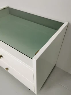 Weiß Lackierte Nachttische von Carlo de Carli für Luigi Sormani, 1960er, 2er Set
