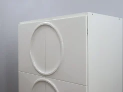 Weiß lackierter italienischer Space Age Kleiderschrank von F.lli Proserpio, 1960er