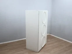 Weiß lackierter italienischer Space Age Kleiderschrank von F.lli Proserpio, 1960er