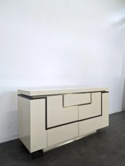 Weiß Lackiertes Sideboard von Jean Claude Mahey für Roche Bobois