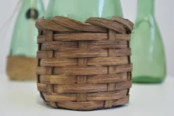 Weinkaraffe aus grünem grünem Glas, 1950er, 4er Set
