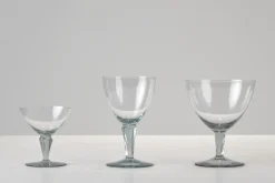 Weißweingläser von Wilhelm Wagenfeld für VLG Weisswasser, Deutschland, 1937, 5er Set