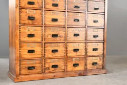 Werkstatt Schubladenschrank aus Kiefernholz, 1940er