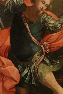 Werkstatt von Guido Reni, Heiliger Erzengel Michael, 1650, Öl auf Leinwand