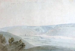Wide Valley - Aquarell von Anonymous Flemish Master 17. Jahrhundert