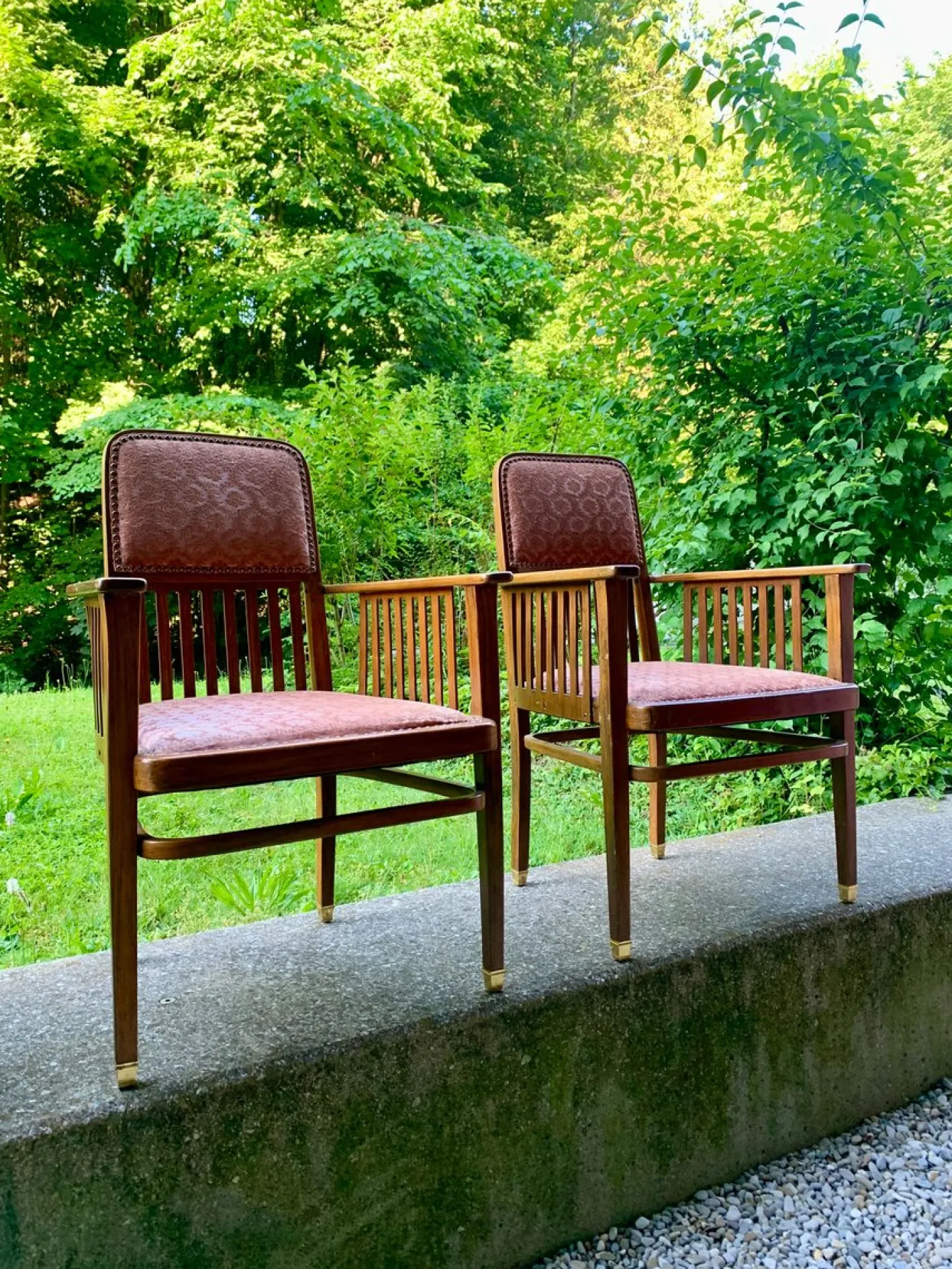 Wiener Jugendstil Sofa & Sessel von JJ Kohn für Jacob & Josef Kohn, 1890er, 4er Set