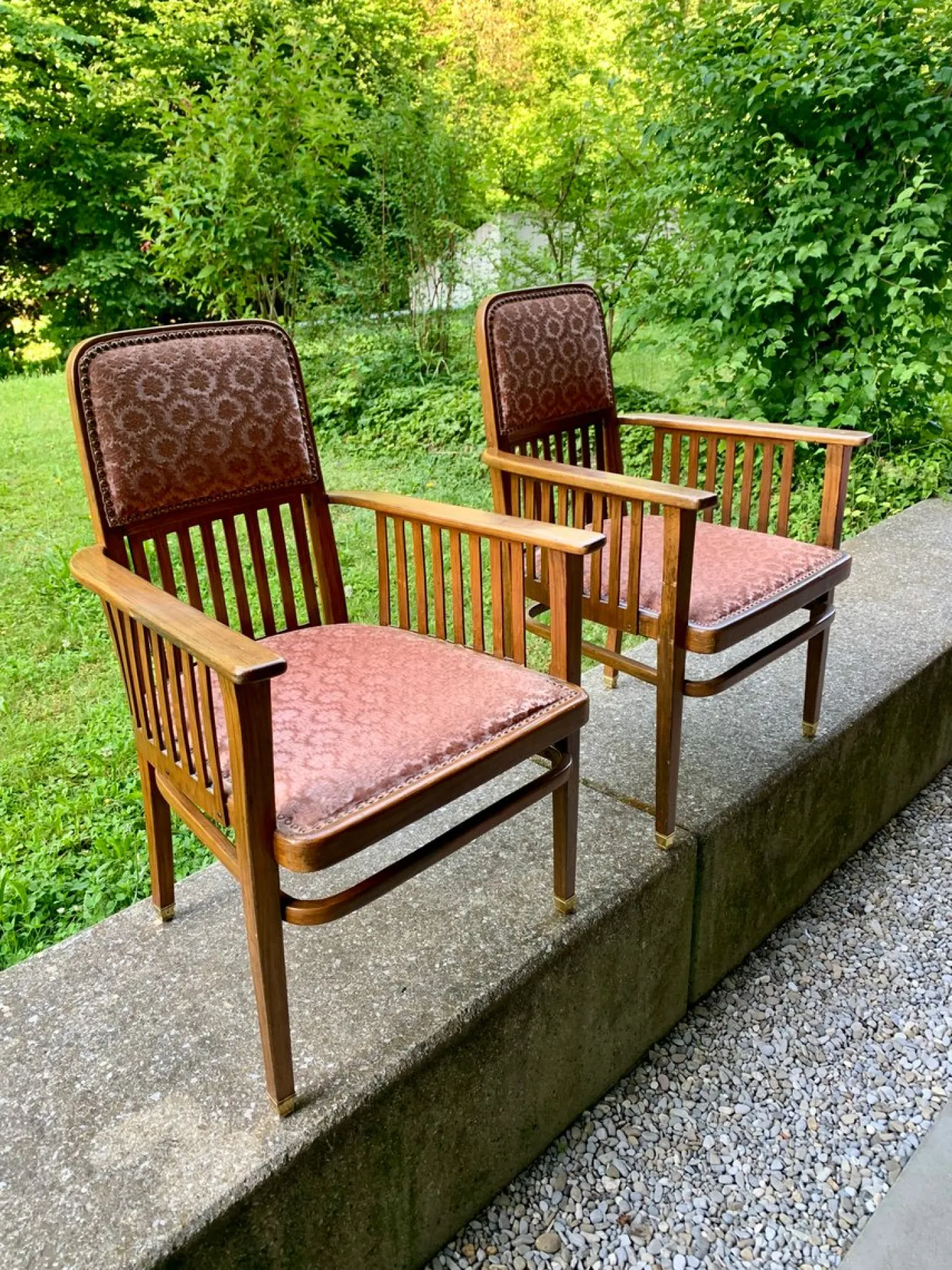 Wiener Jugendstil Sofa & Sessel von JJ Kohn für Jacob & Josef Kohn, 1890er, 4er Set